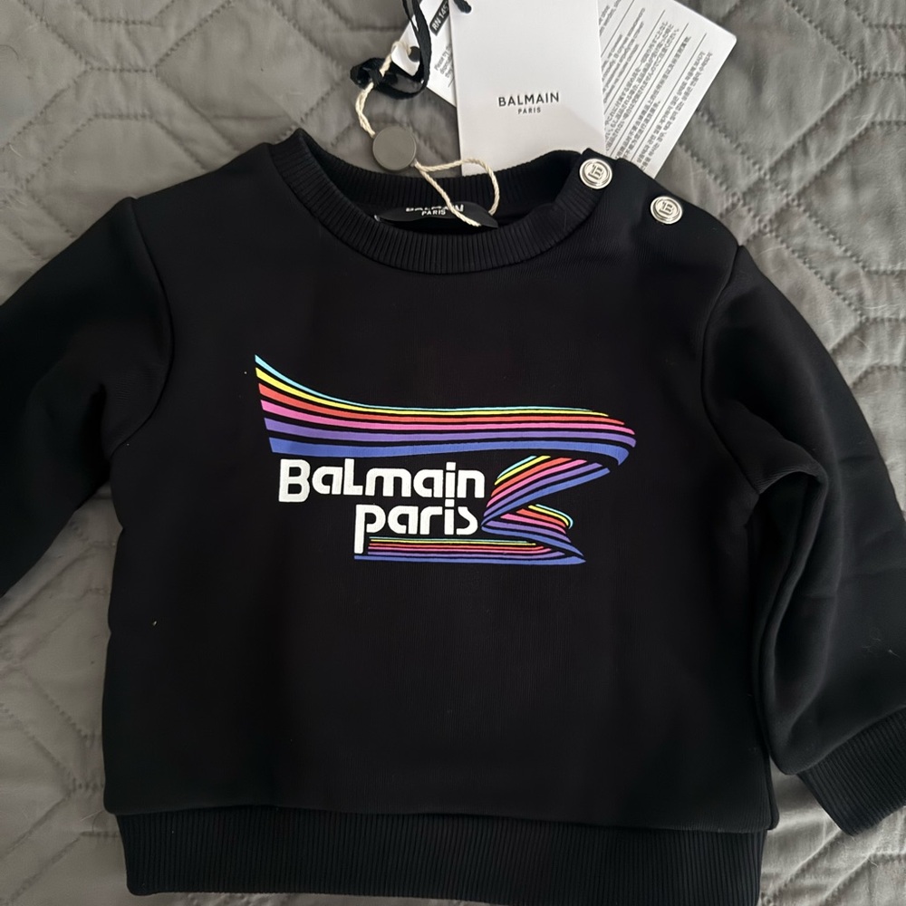 Balmain Kids Baby Sweatshirt with Logo
